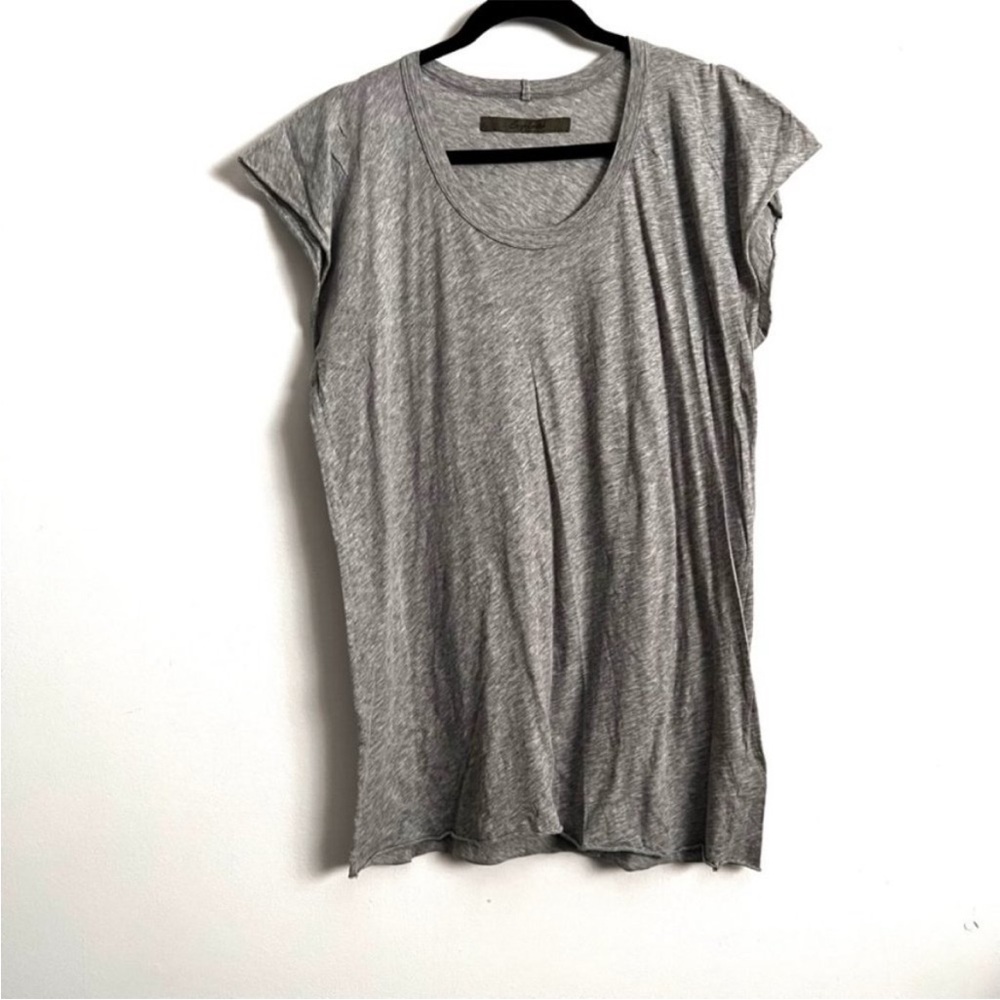 Enza Costa Heather Gray T-shirt S EUC